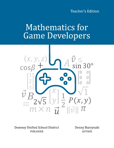 Math for Game Dev Teacher Edition cover image.